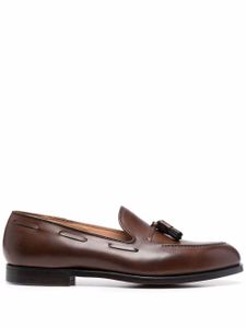 Crockett & Jones mocassins en cuir à glands - Marron