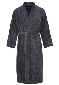 Kimono badstof katoen - donkergrijs-l/xl