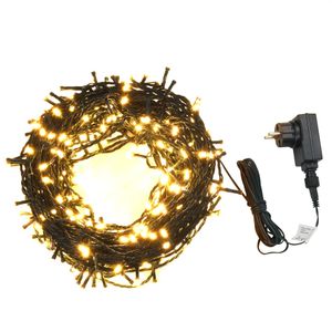 VidaXL Lichtsnoer met 1000 led&apos;s met 8 lichteffecten ip44 100 m warmwit