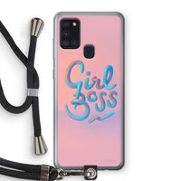 Girl boss: Samsung Galaxy A21s Transparant Hoesje met koord