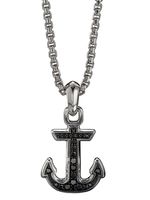 David Yurman pendentif Maritime Anchor en argent sterling serti de diamants