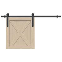 VidaXL Ophangset voor schuifdeur 91 cm koolstofstaal