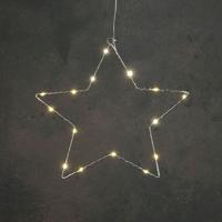 Lumineo LED Ster 20 LEDs 45 cm Warm Wit Licht Zilver Lumineo LED Ster 20 LEDs 45 cm Warm Wit Licht Zilver