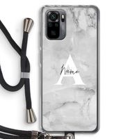 Ivory Marble: Xiaomi Redmi Note 10 Pro Transparant Hoesje met koord