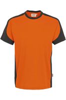 HAKRO 290 Comfort Fit T-Shirt ronde hals oranje/antraciet, Effen - thumbnail