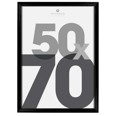 Atmosphera Fotolijstje Olympus - voor een foto van 50 x 70 cm - zwart - Kunststof/glas