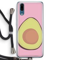 Avocado: Huawei P20 Transparant Hoesje met koord