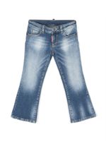 DSQUARED2 KIDS jean à effet délavé - Bleu