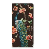 Motorola Moto G72 | Hoesje maken | Pauw met Bloemen