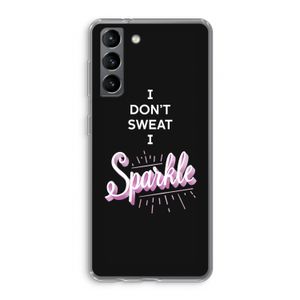 Sparkle quote: Samsung Galaxy S21 Transparant Hoesje