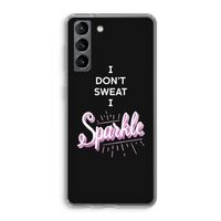 Sparkle quote: Samsung Galaxy S21 Transparant Hoesje