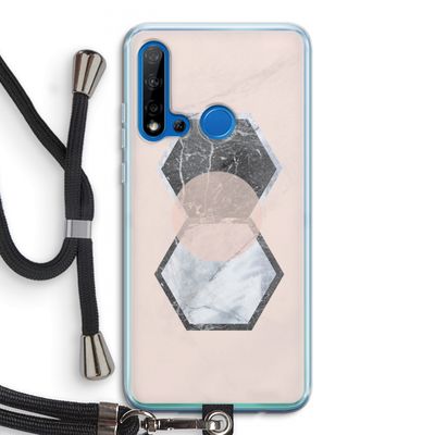 Creatieve toets: Huawei P20 Lite (2019) Transparant Hoesje met koord