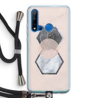 Creatieve toets: Huawei P20 Lite (2019) Transparant Hoesje met koord