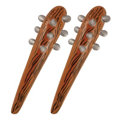 Opblaasbare knots/knuppel 60 cm - 2x stuks - Holbewoner/caveman - Carnaval/Halloween verkleed artike Opblaasbare knots/knuppel 60 cm - 2x stuks - Holbewoner/caveman - Carnaval/Halloween verkleed artike