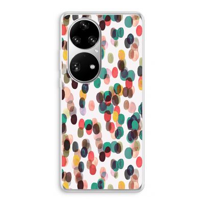 Tropical Dots: Huawei P50 Pro Transparant Hoesje