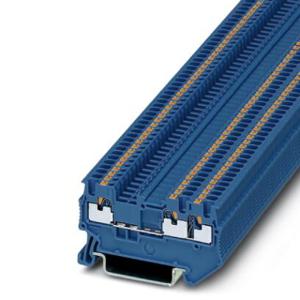 PT 1,5/S-TWIN BU  - Feed-through terminal block 3,5mm 17,5A PT 1,5/S-TWIN BU