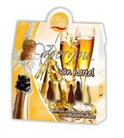 Voor Jou! Cadeau doos champagneflesjes van harte Voor Jou! Cadeau doos champagneflesjes van harte