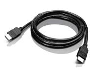 Lenovo 0B47070 HDMI-kabel HDMI Aansluitkabel HDMI-A-stekker, HDMI-A-stekker 2.00 m Zwart 4K UHD - thumbnail