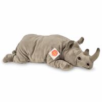 Knuffeldier Neushoorn - zachte pluche stof - premium kwaliteit knuffels - grijs - 45 cm   -