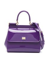 Dolce & Gabbana sac à main Sicily médium en cuir - Violet - thumbnail