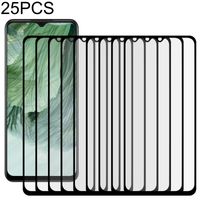 Voor OPPO F17 25 PCS Full Glue Full Screen Tempered Glass Film