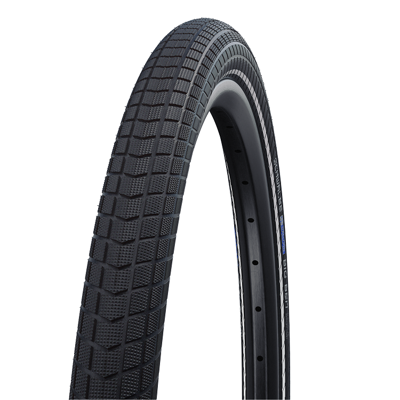 Schwalbe motion big apple race guard addix green 20x2.15 55-406 67 epi reflectie (label)