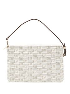 Moreau pochette à motif monogrammé - Blanc