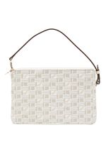 Moreau pochette à motif monogrammé - Blanc