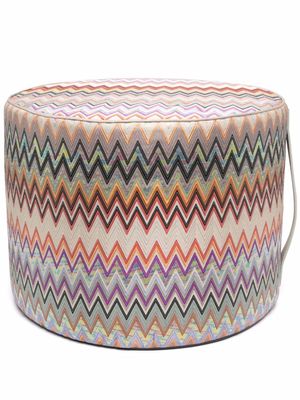 Missoni Home tabouret à motif zigzag - Tons neutres