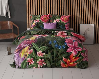 RoyalTextile - Milou 2 Dekbedovertrek - Groen - 200 x 220