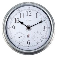 NeXtime NE-4304GA Buitenweerstationklok 40cm Metaal Gegalvaniseerd Tulip NeXtime NE-4304GA Buitenweerstationklok 40cm Metaal Gegalvaniseerd Tulip
