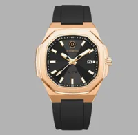Ditemento Rosa Guillermo Horloge Heren Zwart/Rosé Goud - Maat One Size - Kleur: Zwart | Soccerfanshop