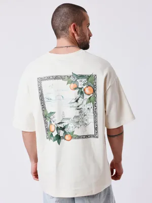 Project X Paris Rivage Mediterraneën T-Shirt Heren Beige - Maat XXL - Kleur: Beige | Soccerfanshop