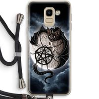 Volle maan: Samsung Galaxy J6 (2018) Transparant Hoesje met koord