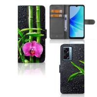 OPPO A77 5G | A57 5G Hoesje Orchidee | Portemonnee hoesje