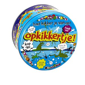 Opkikkertje koektrommel cadeau 14 x 7,5 cm   -