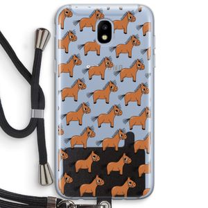 Pony: Samsung Galaxy J5 (2017) Transparant Hoesje met koord