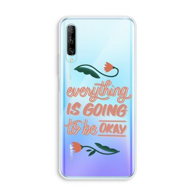 Optimistic flower girl: Huawei P Smart Pro Transparant Hoesje