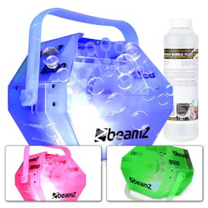 BeamZ B500LED bellenblaasmachine + 250ml bellenblaasvloeistof