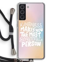 The prettiest: Samsung Galaxy S21 FE Transparant Hoesje met koord