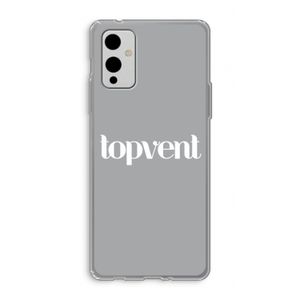 Topvent Grijs Wit: OnePlus 9 Transparant Hoesje