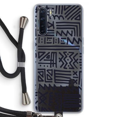 Marrakech print: Oppo A91 Transparant Hoesje met koord