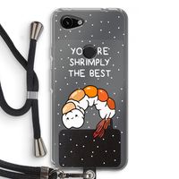 You're Shrimply The Best: Pixel 3a Transparant Hoesje met koord
