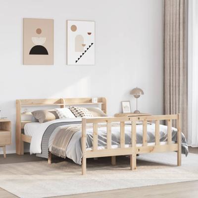 Bedframe zonder matras massief grenenhout 150x200 cm