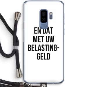 Belastinggeld: Samsung Galaxy S9 Plus Transparant Hoesje met koord
