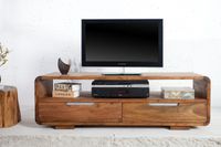 Tv meubel Goa 130cm Massief Sheesham Hout - 35869 - thumbnail