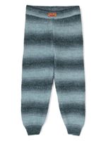 Missoni Kids pantalon en maille à rayures - Gris - thumbnail