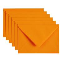 Envelop Papicolor C6 114x162mm oranje pak à 6 stuks