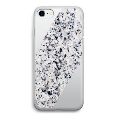 Gespikkelde marmer: iPhone SE 2020 Transparant Hoesje