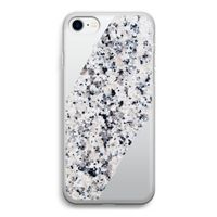 Gespikkelde marmer: iPhone SE 2020 Transparant Hoesje